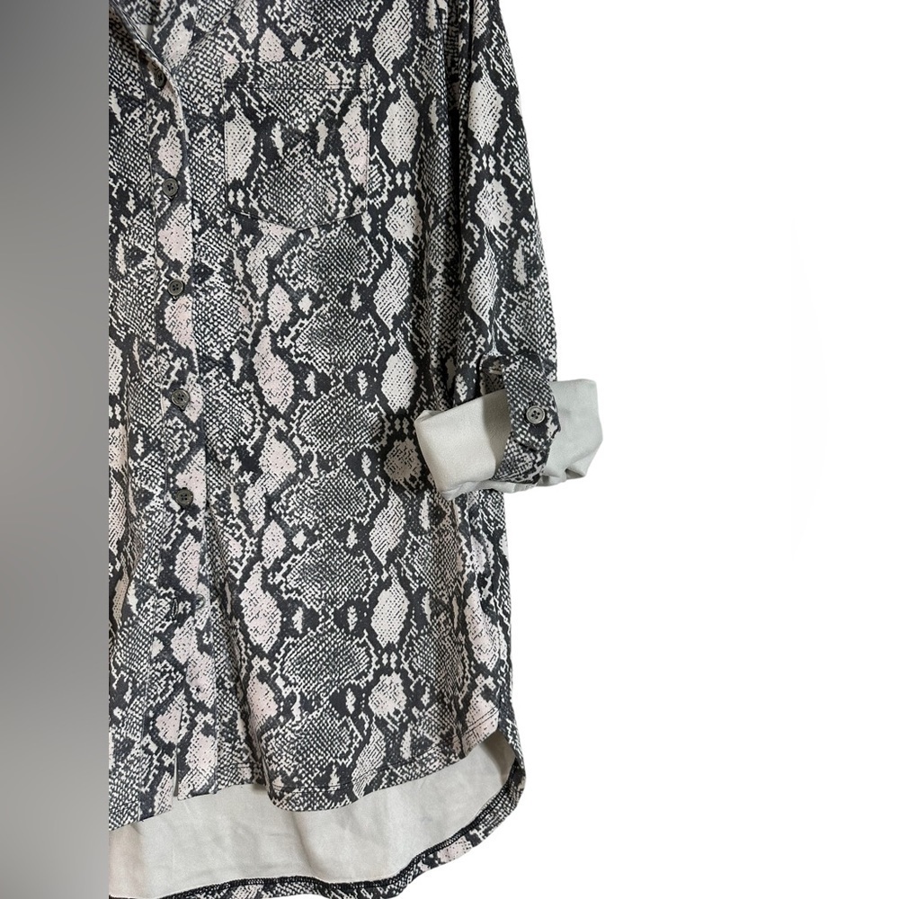 Tyler Boe Grey Blush Python Reptile Print Sueded-… - image 6